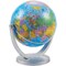 Rotating World Globe with Stand for Kids Learning, Spinning Earth Globe for Classroom Geography Education (4-inch)